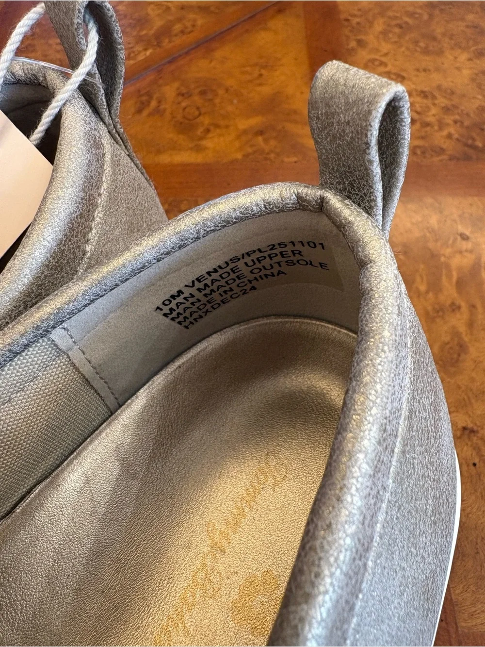 Tommy Bahama Metallic Silver Platform Penny Loafers